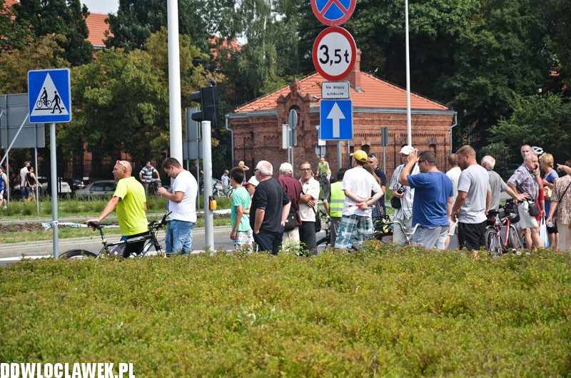 Włocławianie przy trasie Tour de Pologne
