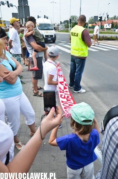 Włocławianie przy trasie Tour de Pologne