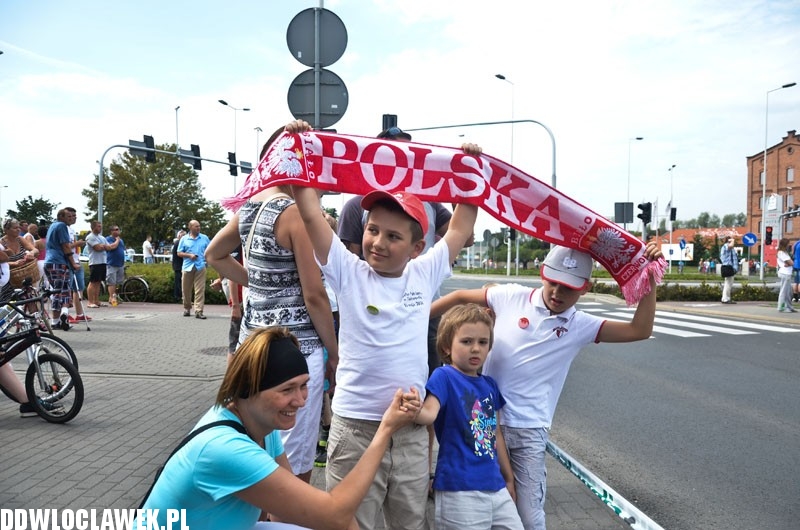 Włocławianie przy trasie Tour de Pologne