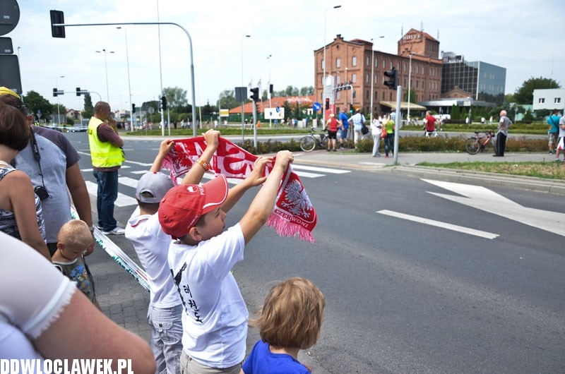 Włocławianie przy trasie Tour de Pologne