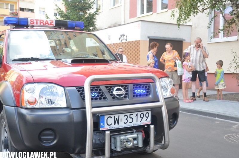 Pożar w wieżowcu przy Wiejskiej