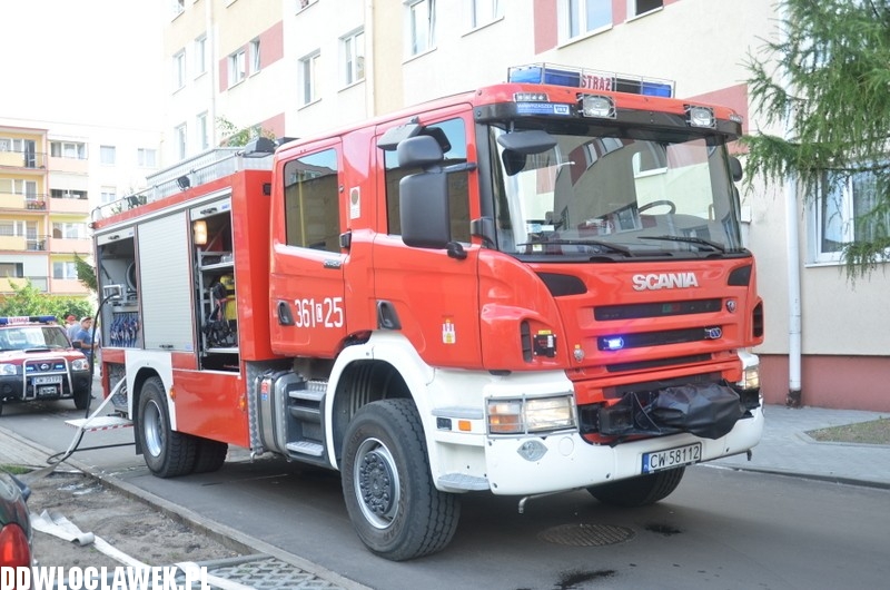 Pożar w wieżowcu przy Wiejskiej