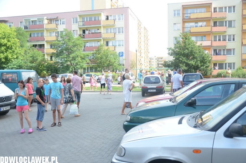 Pożar w wieżowcu przy Wiejskiej