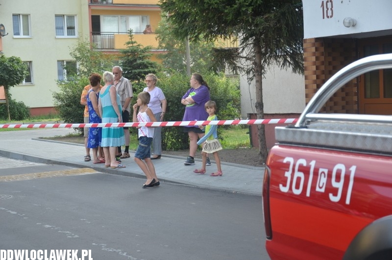 Pożar w wieżowcu przy Wiejskiej