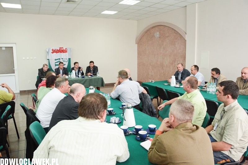 Szef Solidarności  odwiedził Włocławek