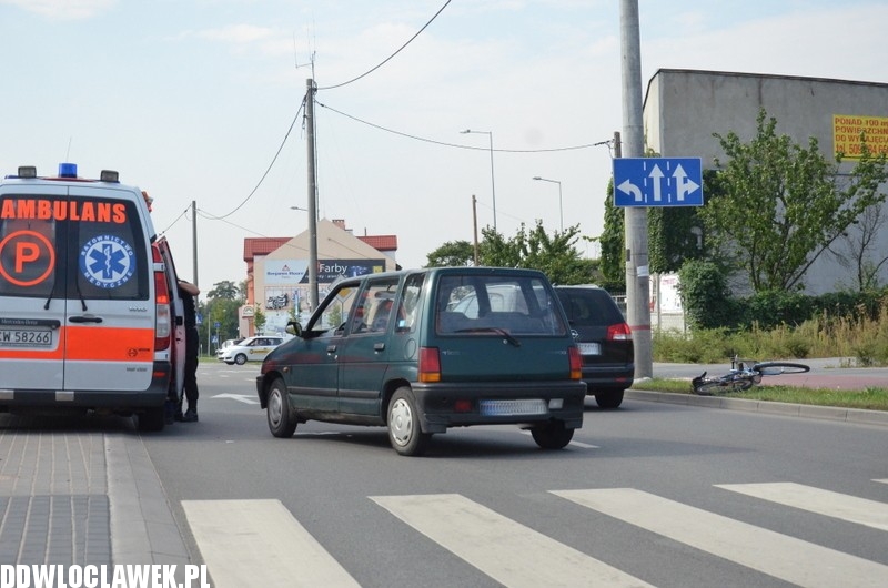 Potrącenie rowerzysty na Kapitulnej