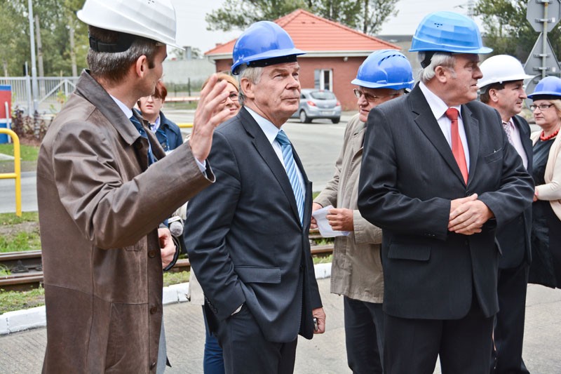 Andrzej Pałucki wizytuje miejską ciepłownię