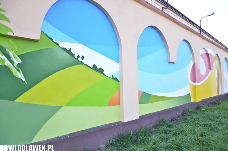Na murze Delecty powstaje mural