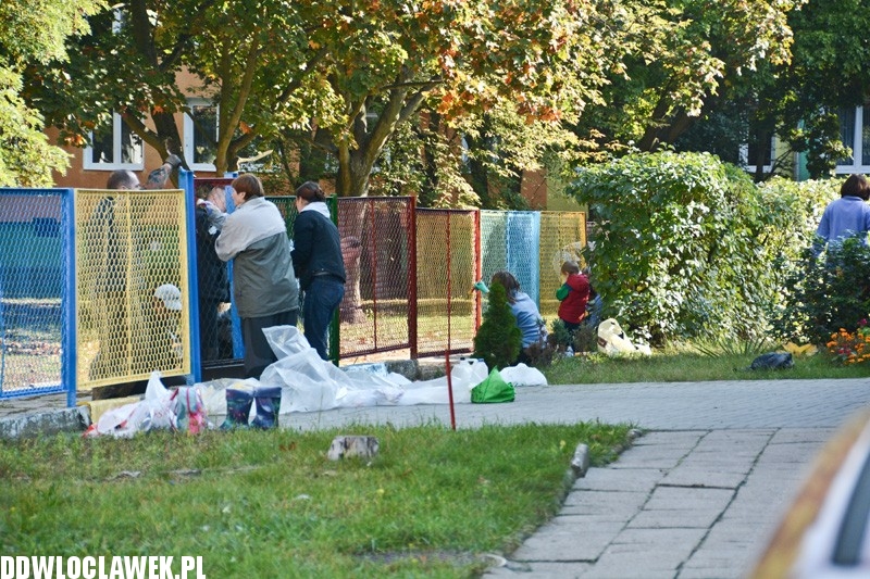 Rodzice pomalowali ogrodzenie Ekoludka