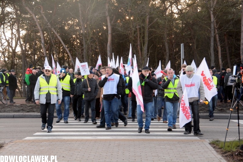 Związkowcy zablokowali DK91