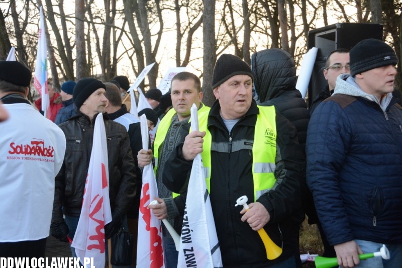 Związkowcy zablokowali DK91
