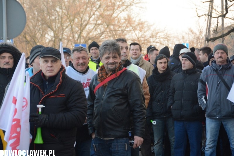 Związkowcy zablokowali DK91