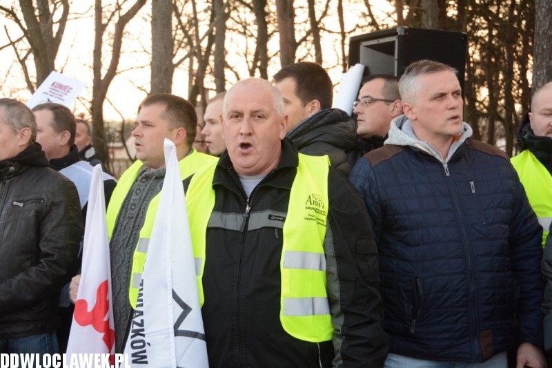 Związkowcy zablokowali DK91