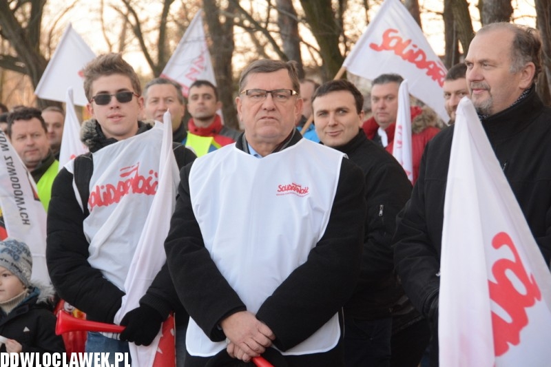 Związkowcy zablokowali DK91
