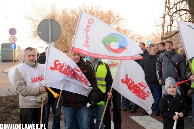 Związkowcy zablokowali DK91
