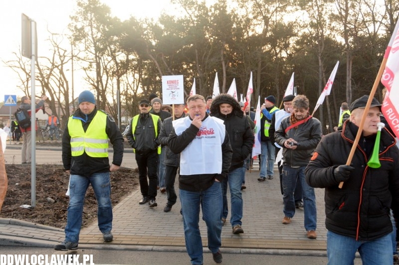 Związkowcy zablokowali DK91