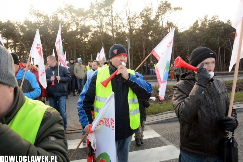 Związkowcy zablokowali DK91