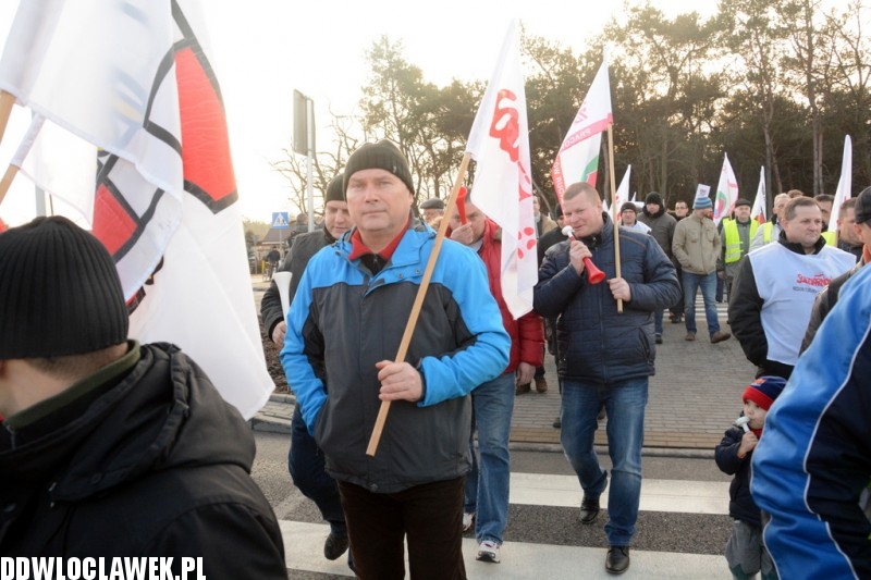 Związkowcy zablokowali DK91