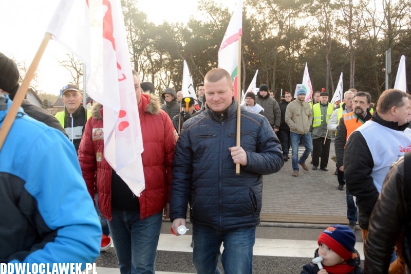 Związkowcy zablokowali DK91