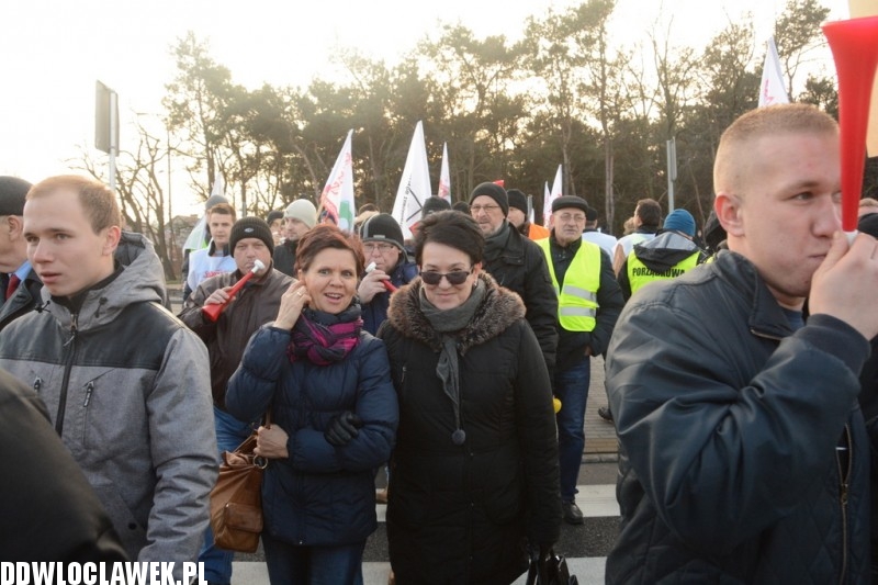 Związkowcy zablokowali DK91