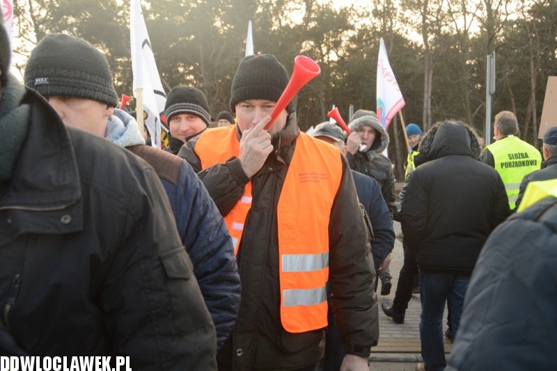 Związkowcy zablokowali DK91