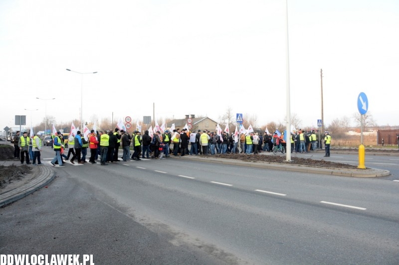Związkowcy zablokowali DK91