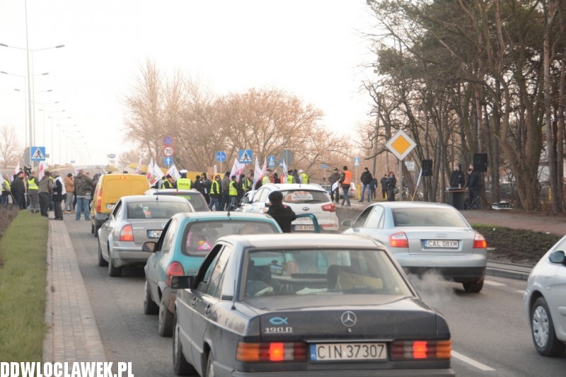 Związkowcy zablokowali DK91