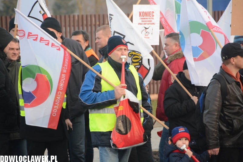 Związkowcy zablokowali DK91