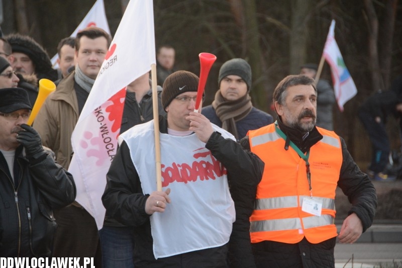 Związkowcy zablokowali DK91