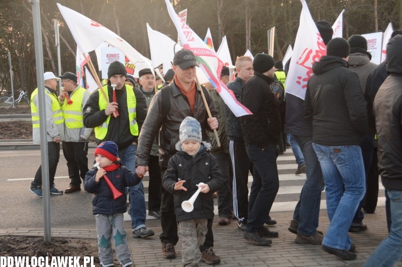 Związkowcy zablokowali DK91