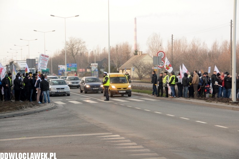 Związkowcy zablokowali DK91
