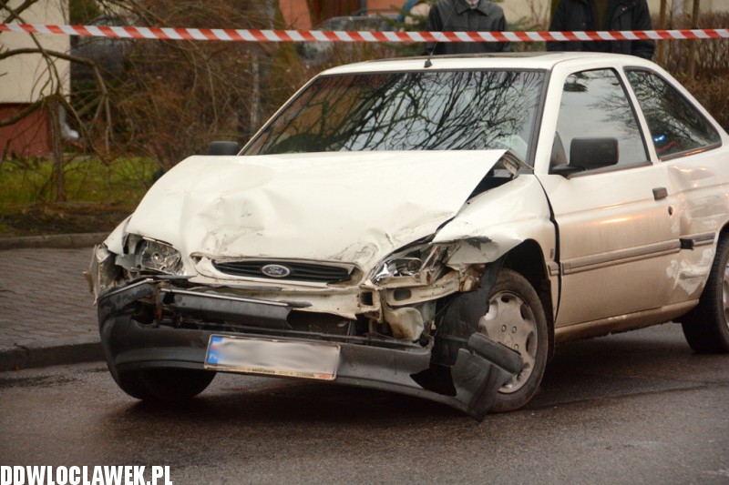 Zderzenie trzech aut w centrum Włocławka
