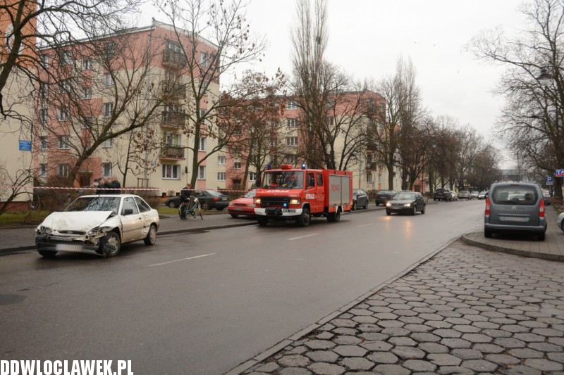 Zderzenie trzech aut w centrum Włocławka