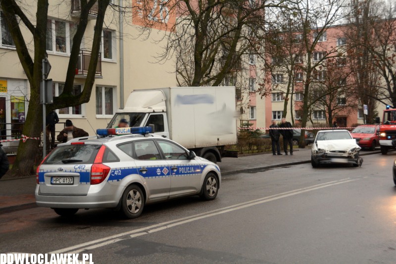 Zderzenie trzech aut w centrum Włocławka