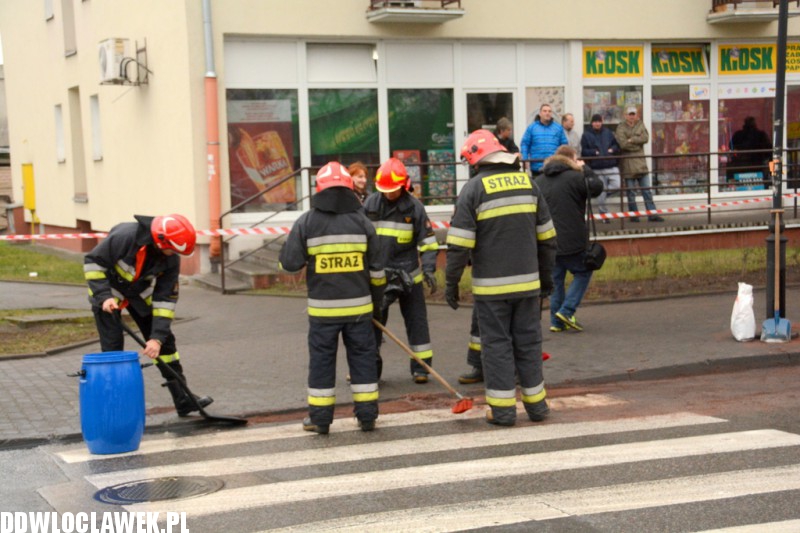 Zderzenie trzech aut w centrum Włocławka