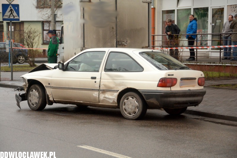 Zderzenie trzech aut w centrum Włocławka