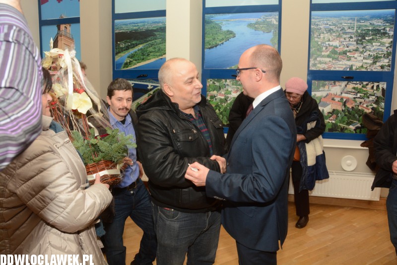 Wigilia dla mieszkaców w Urzędzie Miasta