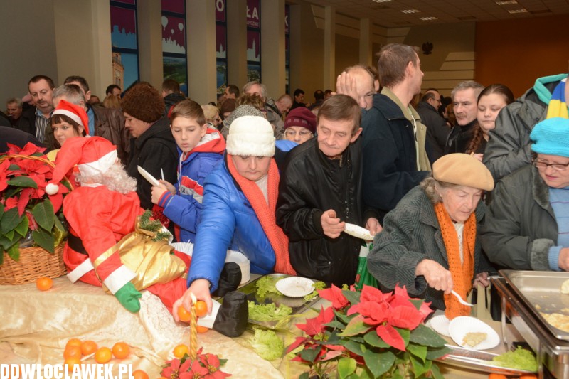 Wigilia dla mieszkaców w Urzędzie Miasta