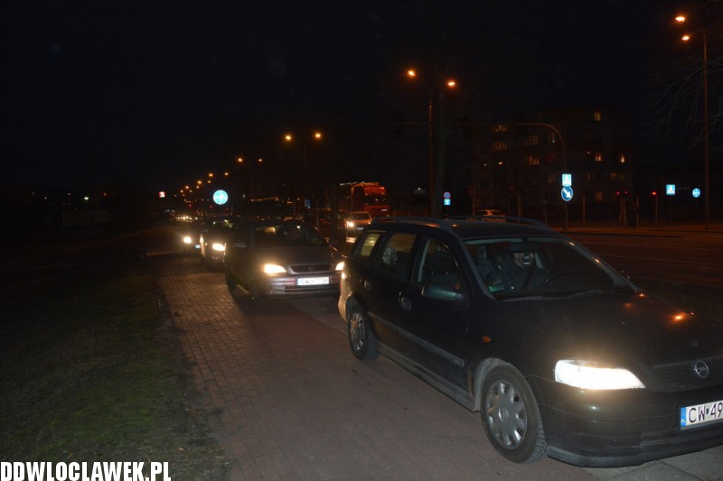 Kolizja tira i auta osobowego na Kruszyńskiej