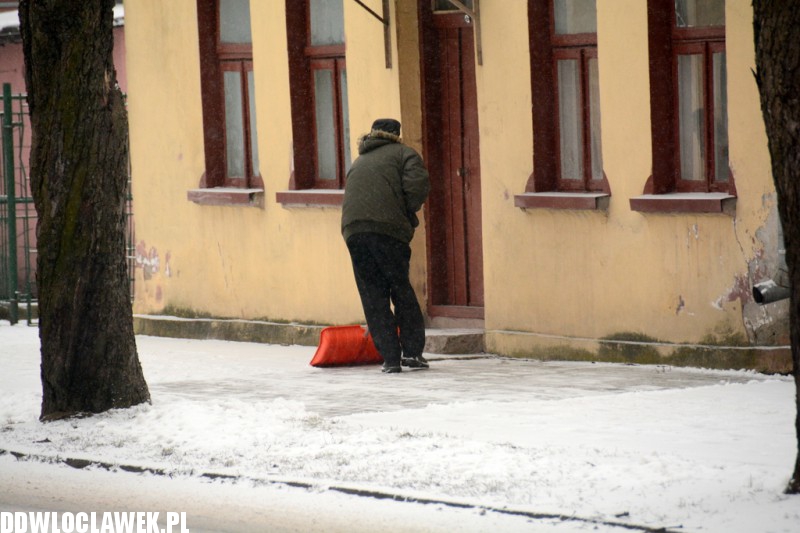 Śnieżna zima wróciła do Włocławka