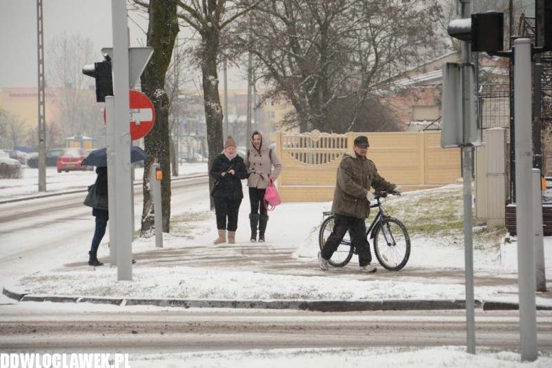 Śnieżna zima wróciła do Włocławka