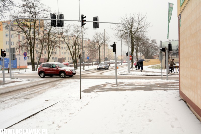 Śnieżna zima wróciła do Włocławka