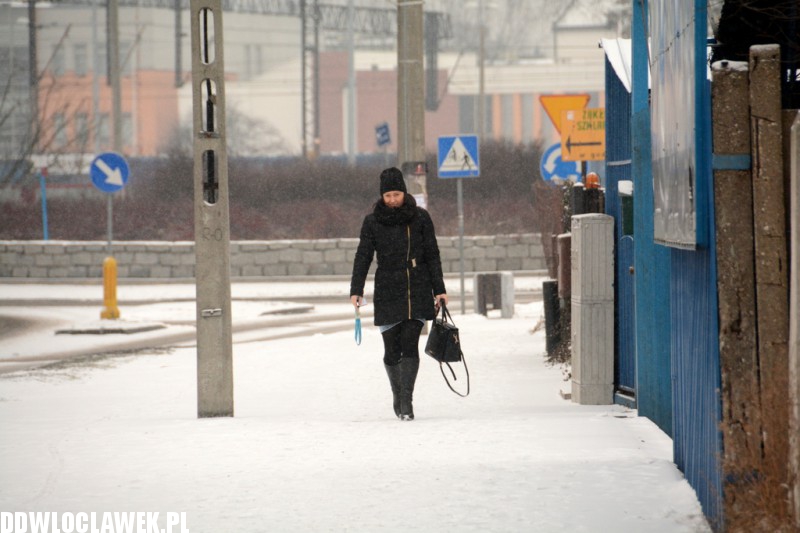 Śnieżna zima wróciła do Włocławka
