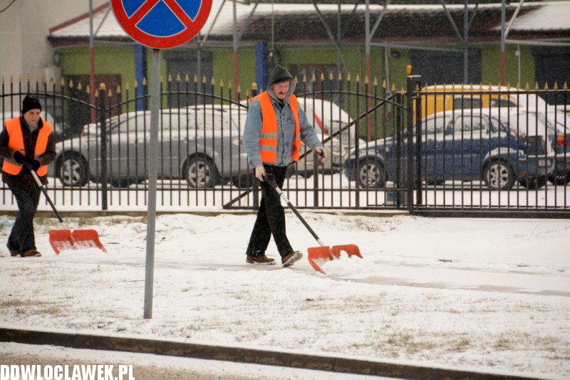Śnieżna zima wróciła do Włocławka