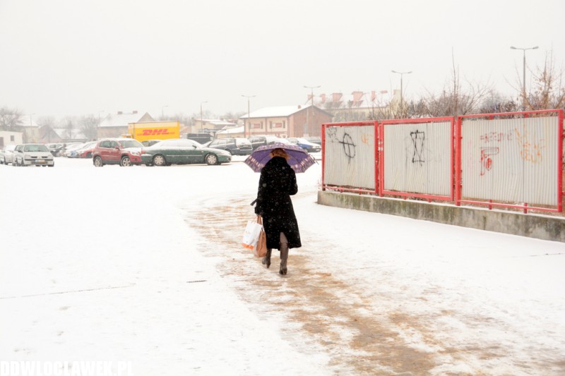 Śnieżna zima wróciła do Włocławka