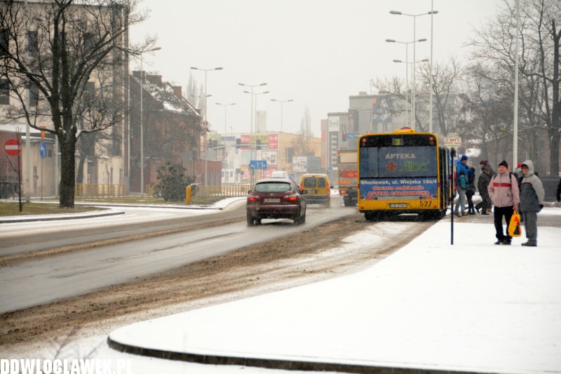 Śnieżna zima wróciła do Włocławka