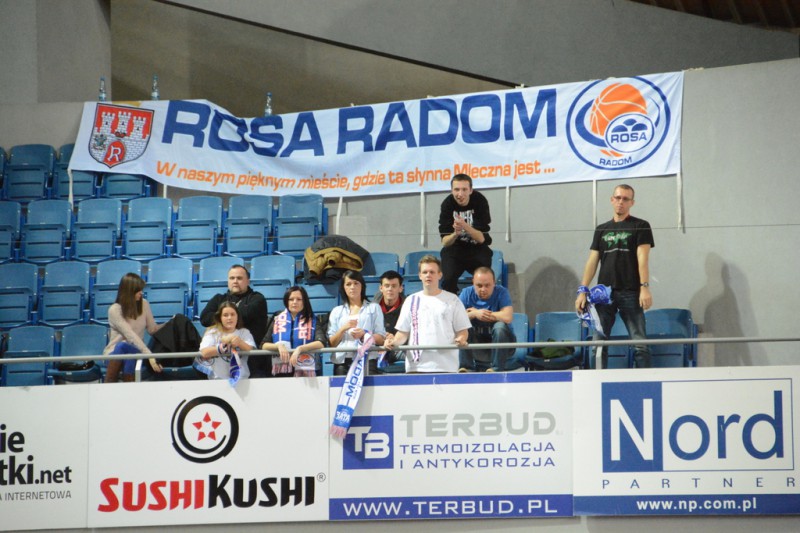 Kibice podczas meczu Anwil - Rosa