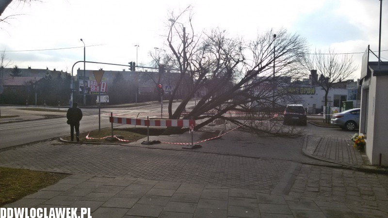 Zapadła się ziemia przy ul. Kaliskiej
