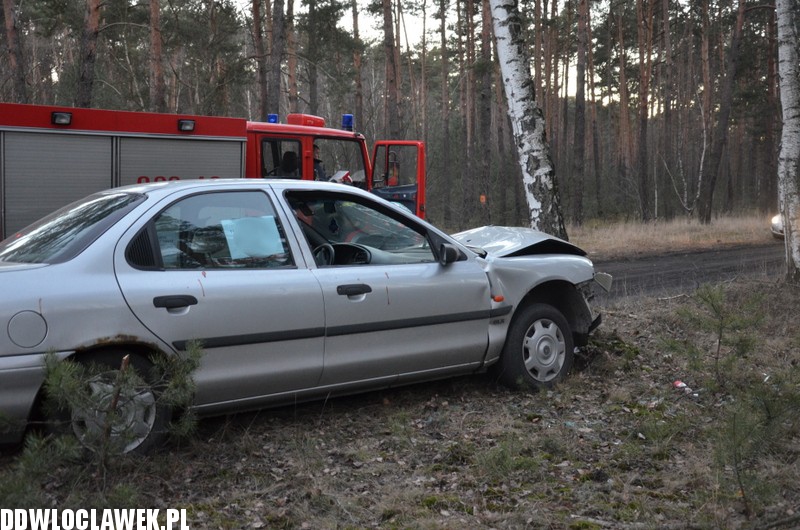 Auto uderzyło w drzewo na ul. Leśnej