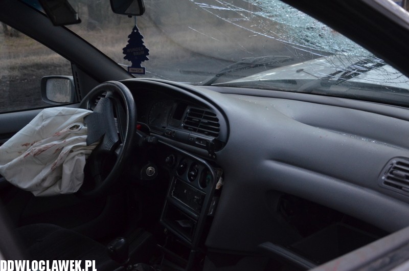 Auto uderzyło w drzewo na ul. Leśnej